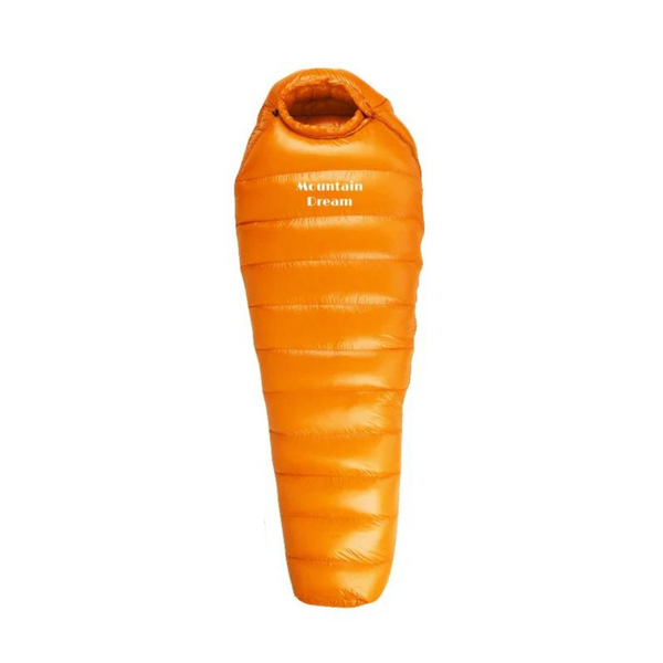 Saco de dormir de invierno – Aislamiento de plumas, nailon ripstop 400T, clasificación térmica de 20 °C