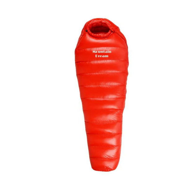 Saco de dormir de invierno – Aislamiento de plumas, nailon ripstop 400T, clasificación térmica de 20 °C