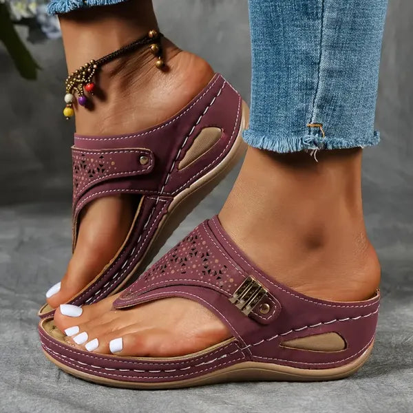 Sandalias de cuña cómodas para mujer