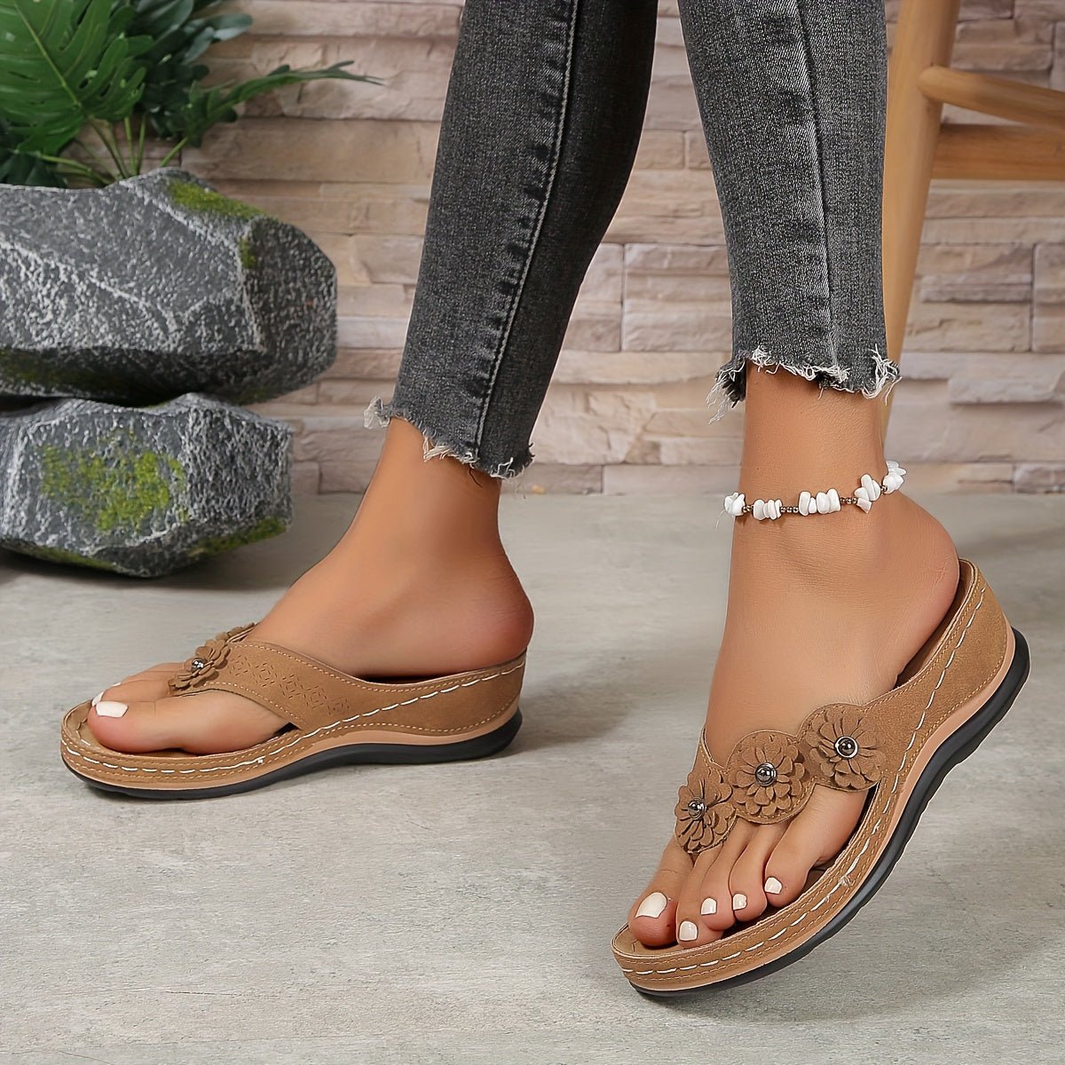 Sandalias de cuña para mujer