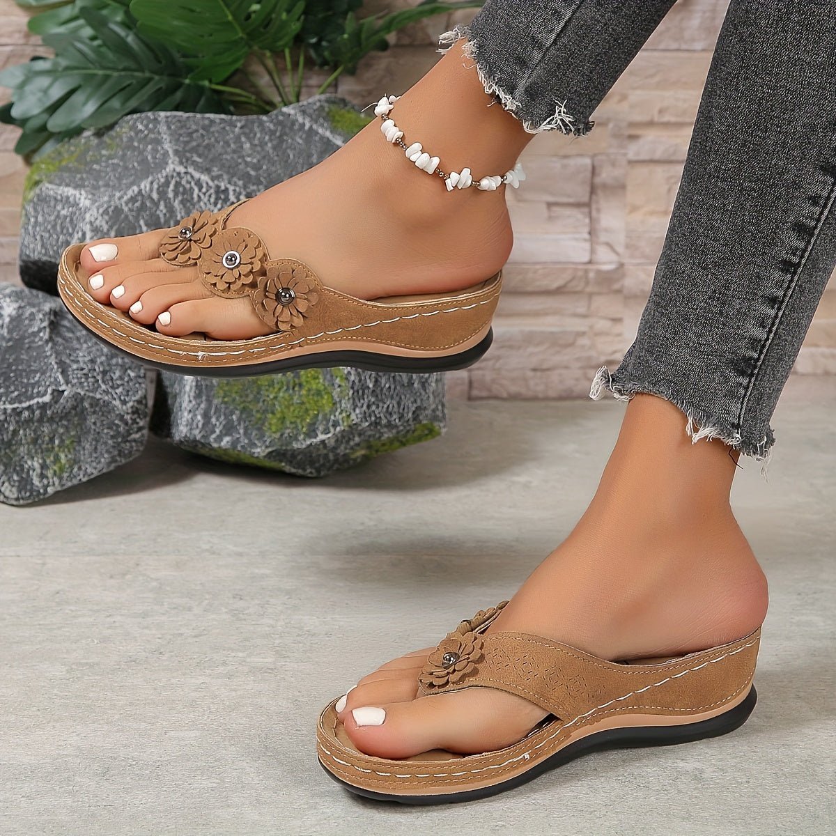 Sandalias de cuña para mujer