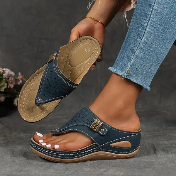 Sandalias ortopédicas con cuña