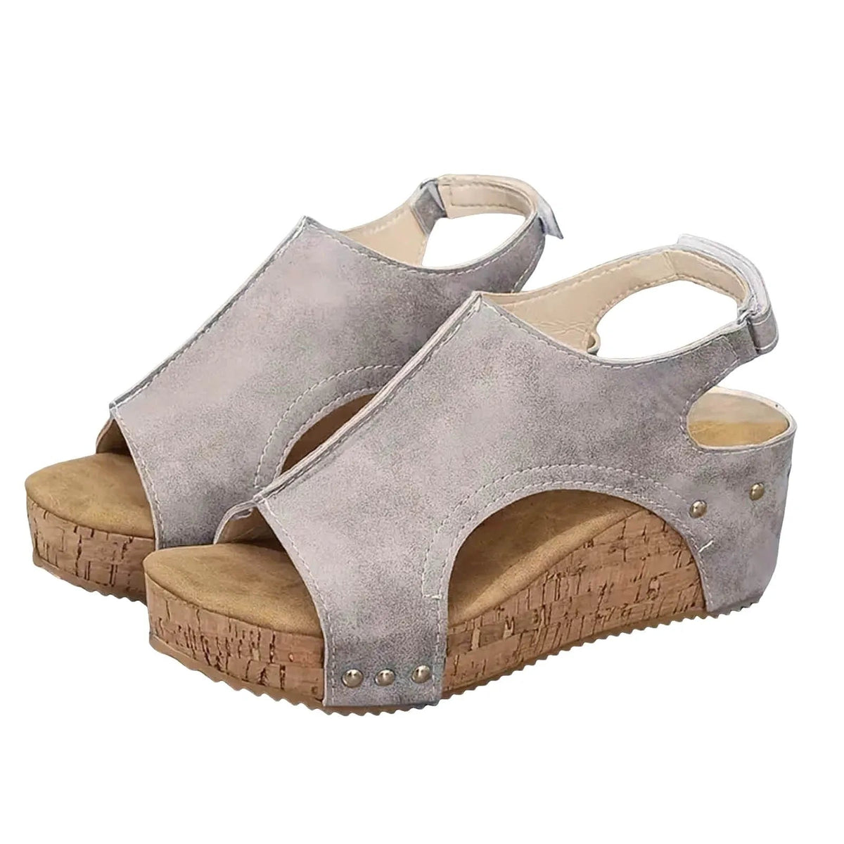 Sandalias ortopédicas con puntera abierta para mujer