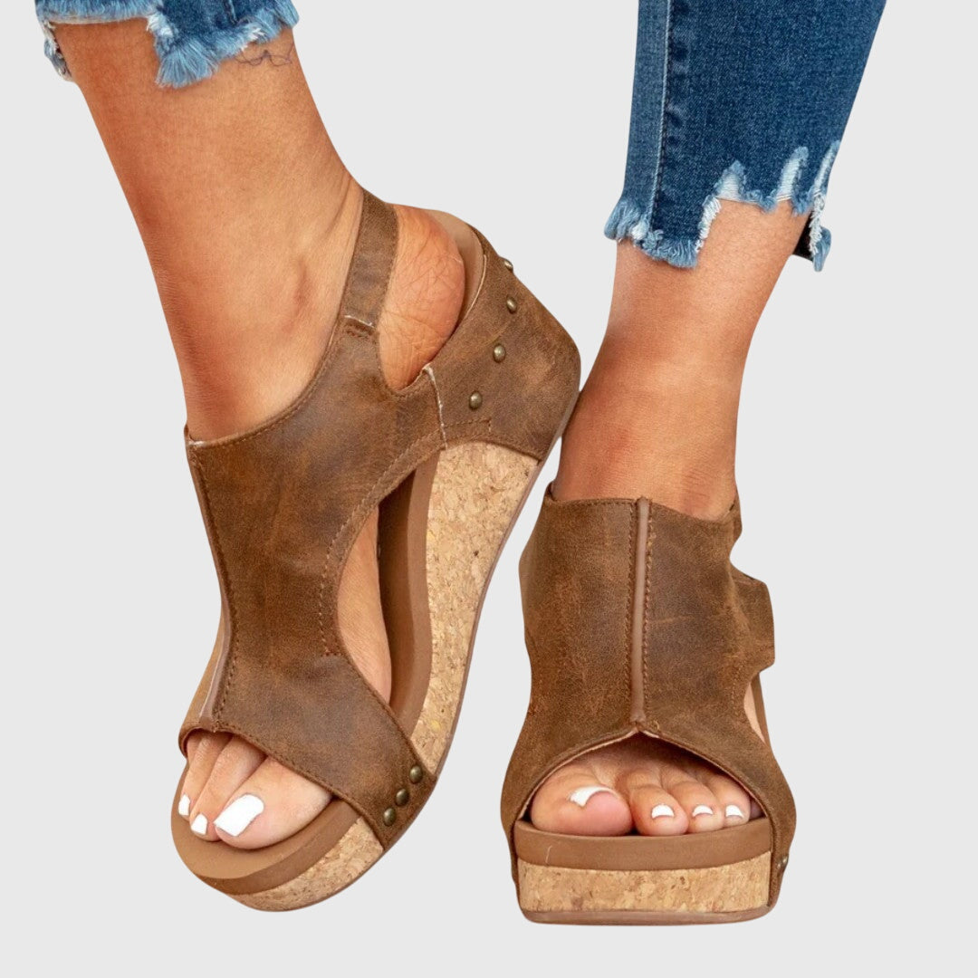 Sandalias ortopédicas con puntera abierta para mujer