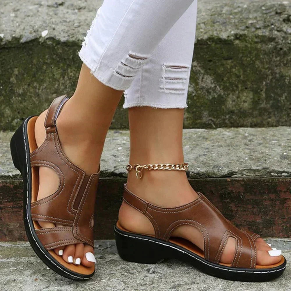 Sandalias ortopédicas de cuña