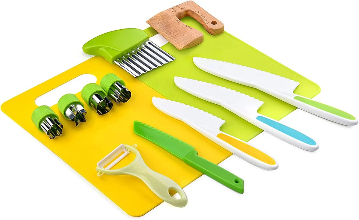 Set de 13 utensilios de cocina Montessori