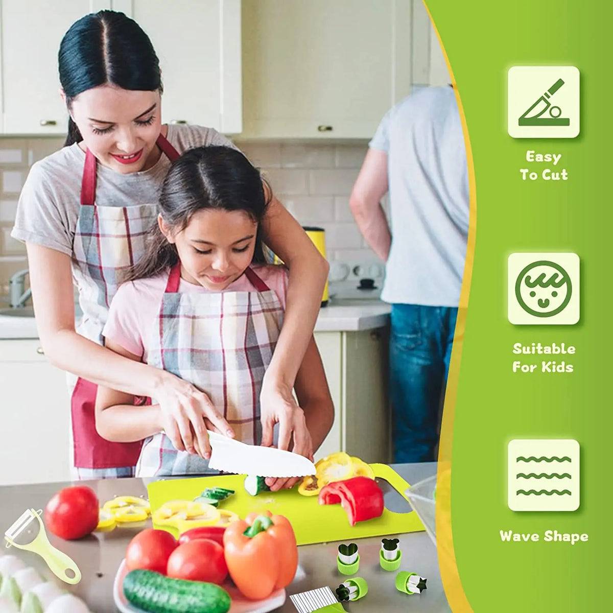 Set de 13 utensilios de cocina Montessori