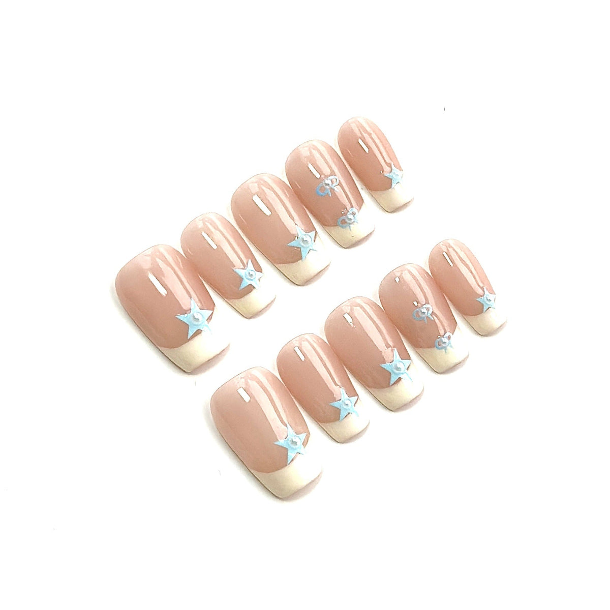 Set de nail art con detalles de estrellas y gemas