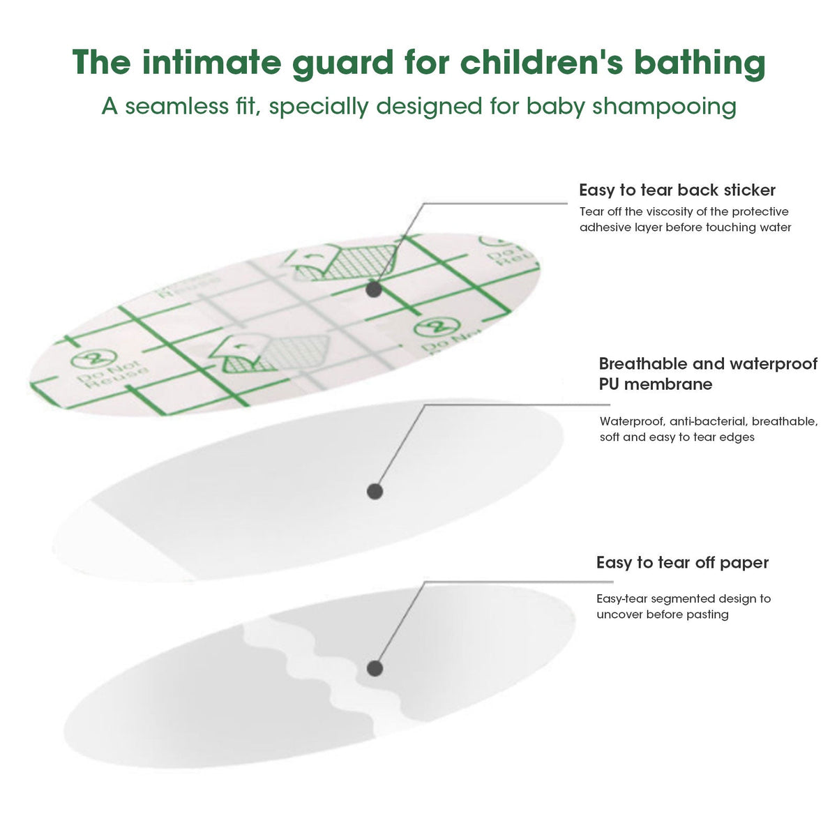 Set de protectores auditivos desechables e impermeables para natación
