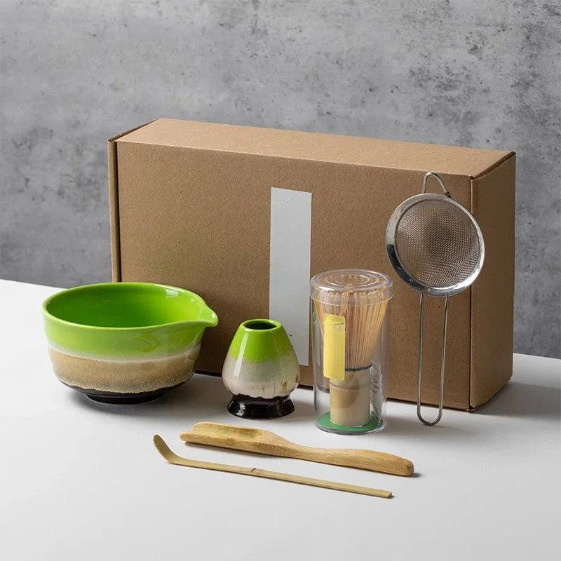 Set de Té Matcha de 6 Piezas para Preparación Auténtica Japonesa