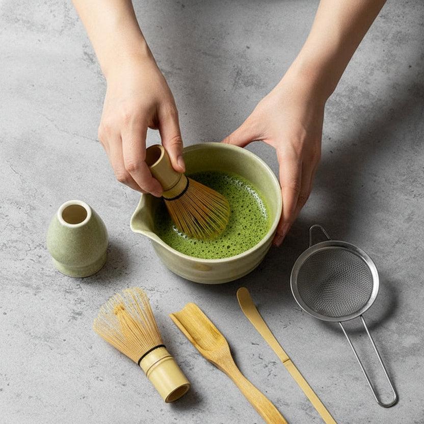 Set de Té Matcha de 6 Piezas para Preparación Auténtica Japonesa