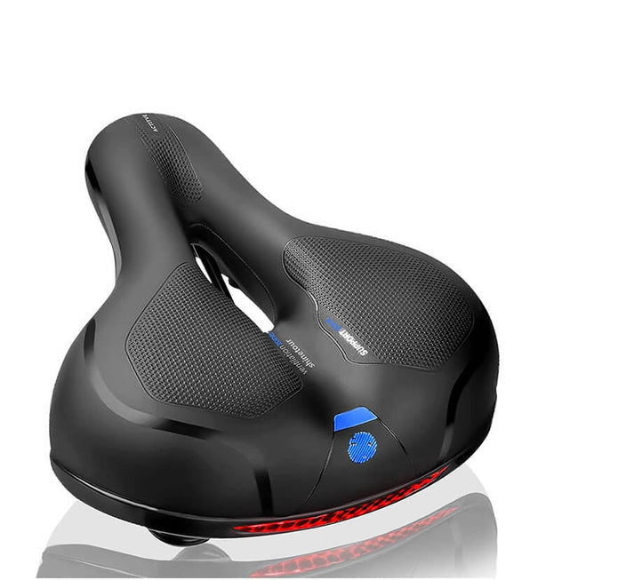Sillín ergonómico de bicicleta con acolchado de gel y diseño de amortiguación para un ciclismo cómodo
