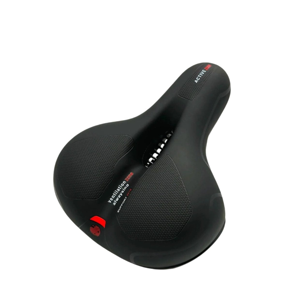 Sillín para bicicleta con espuma viscoelástica para alivio de la presión - Negro
