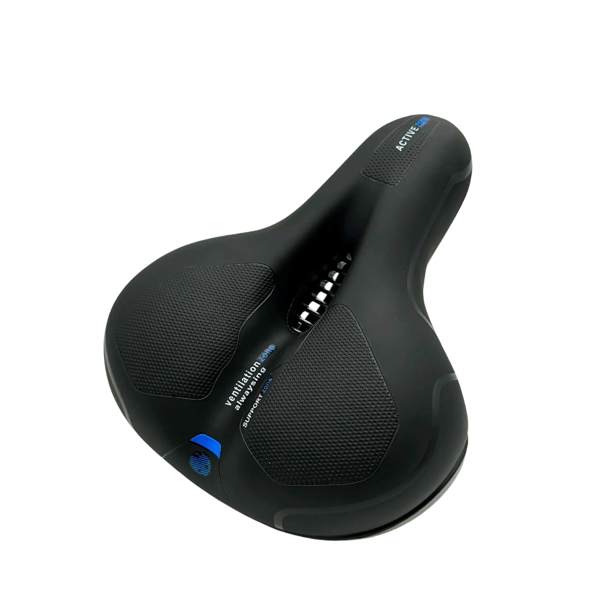 Sillín para bicicleta con espuma viscoelástica para alivio de la presión - Negro