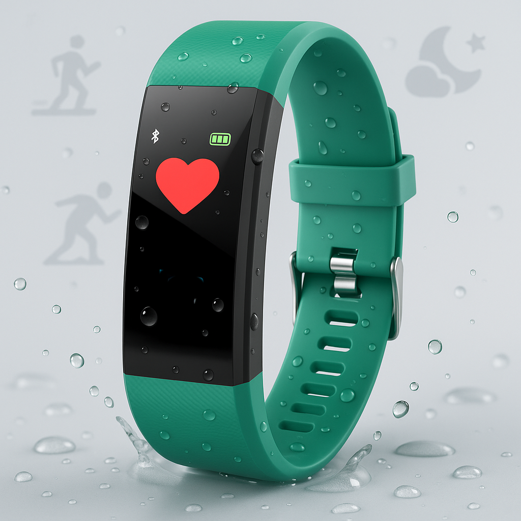 Smartwatch Impermeable con Monitor de Ritmo Cardíaco y Bluetooth – Ideal para Estilo de Vida Activo y Seguimiento de la Forma Física