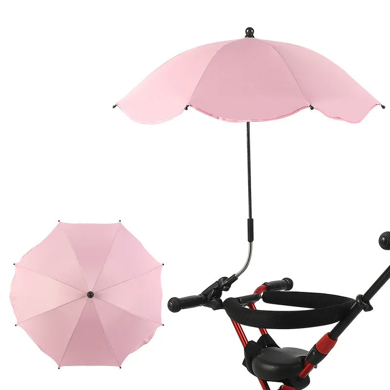 Sombrilla ajustable para cochecito de bebé con protección UV - parasol para carrito
