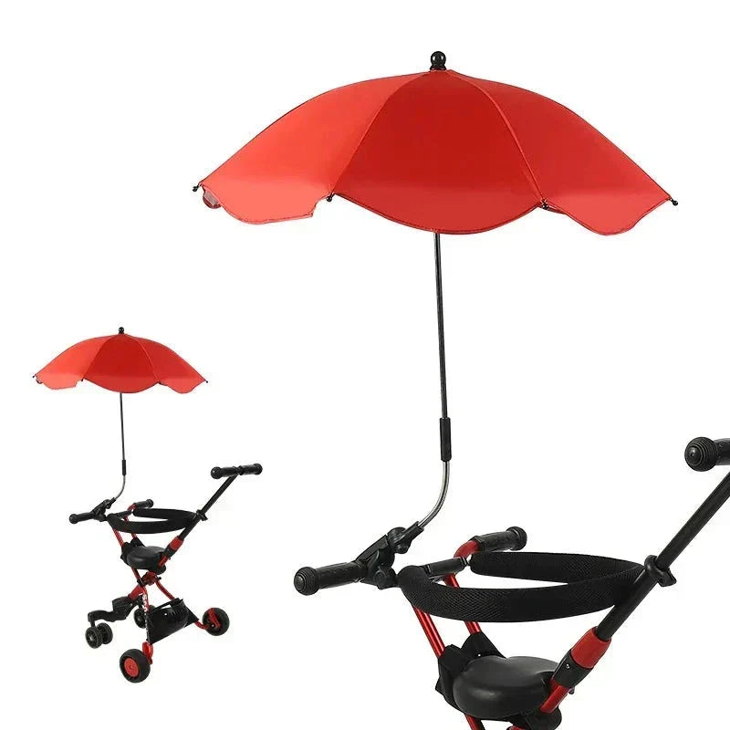 Sombrilla ajustable para cochecito de bebé con protección UV - parasol para carrito