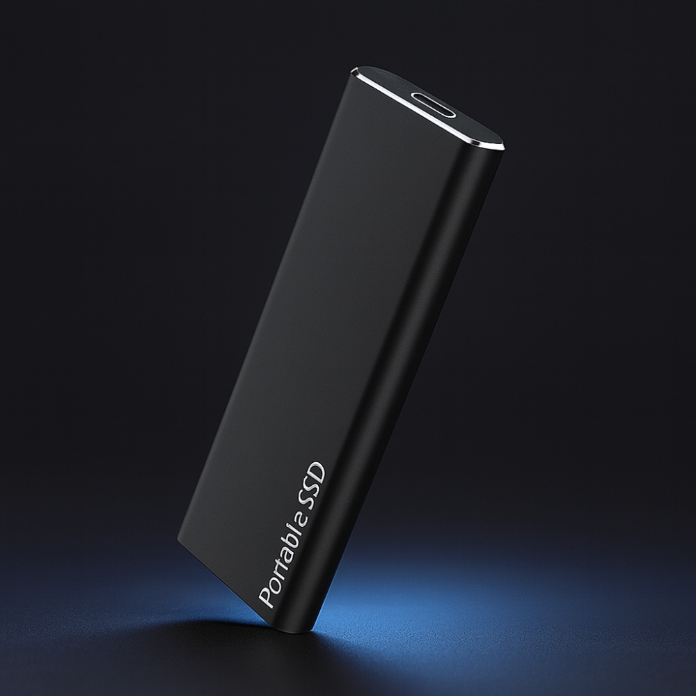 SSD externa portátil de aluminio: transferencias rápidas, diseño ligero y USB-C