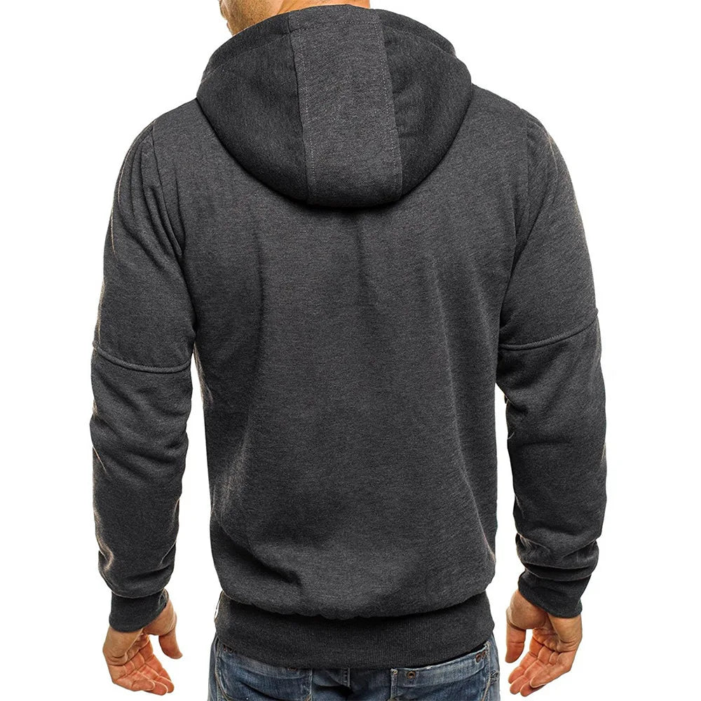Sudadera Ajustada con Cremallera para Hombre – Elegante y Cómoda para el Día a Día y el Deporte
