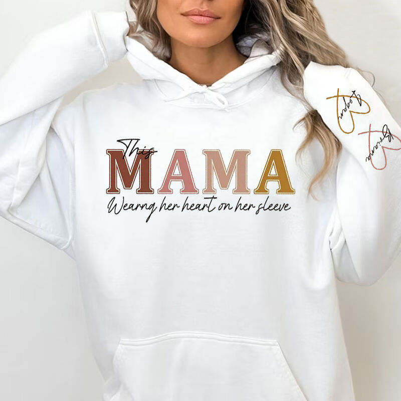 Sudadera con capucha Mamá – Lleva a los tuyos siempre contigo