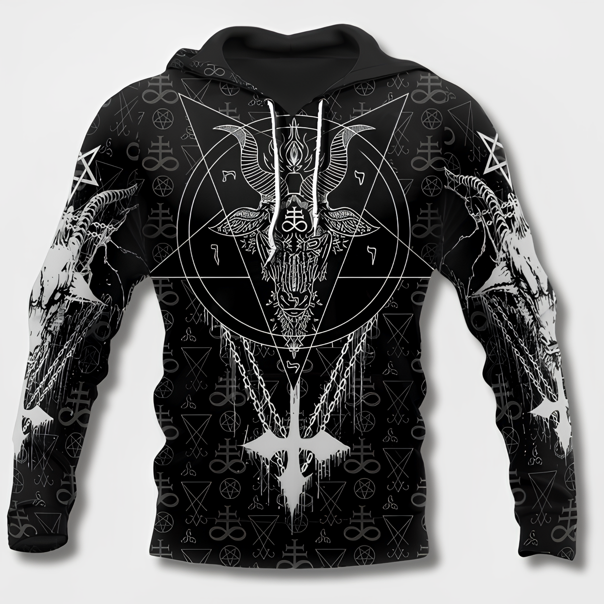 Sudadera con capucha para hombre con diseño vikingo