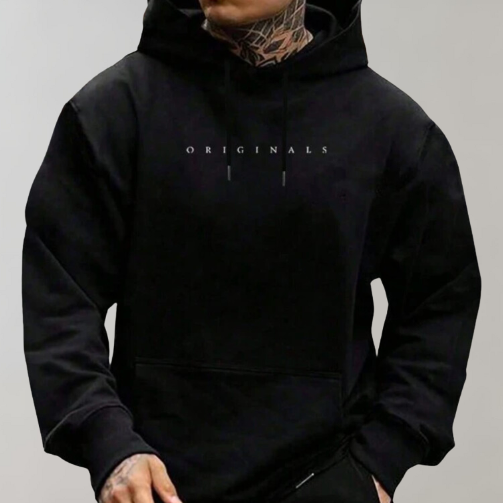 Sudadera con capucha para hombre en tejido suave y estilo casual