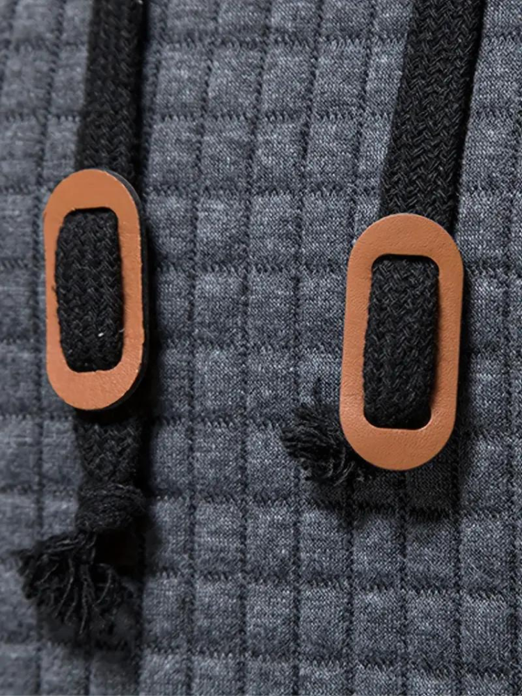 Sudadera con capucha texturizada para hombre