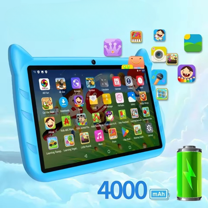 Tablet infantil de 7 pulgadas, WiFi 5G, 4 GB de RAM, 64 GB de ROM