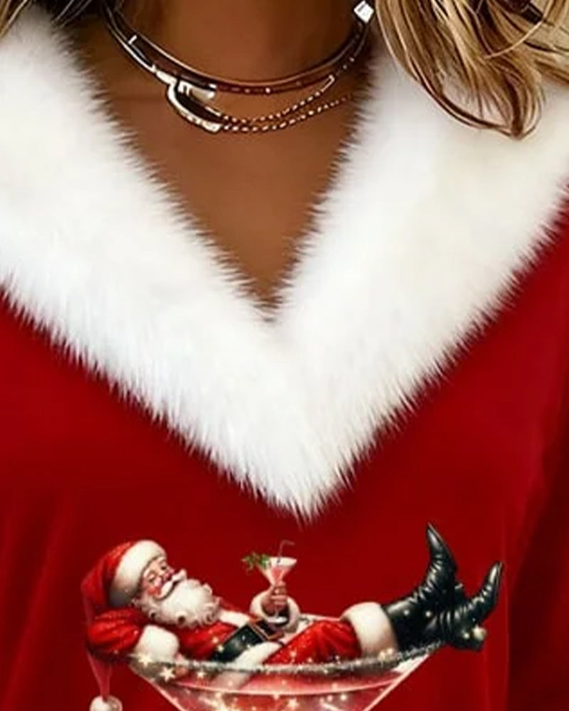 Top festivo navideño