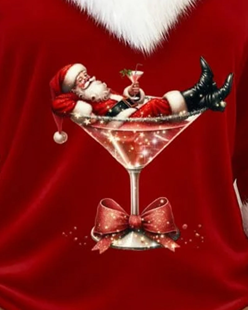 Top festivo navideño
