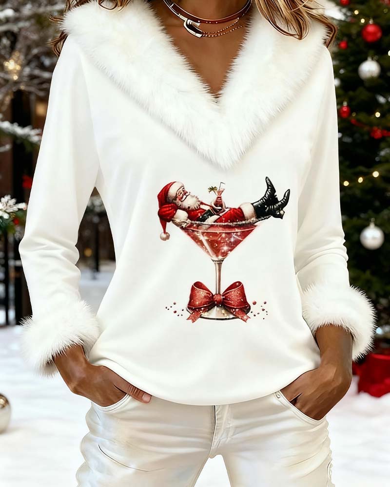 Top festivo navideño