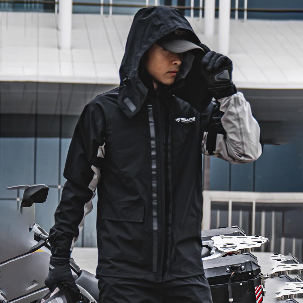 Traje de lluvia impermeable para exteriores - Ligero y cómodo