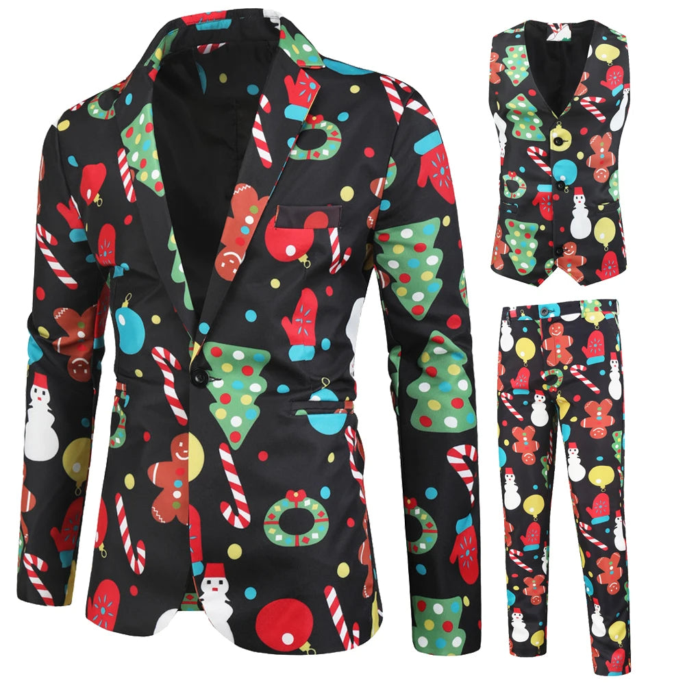 Traje Frosty de 3 piezas para las fiestas