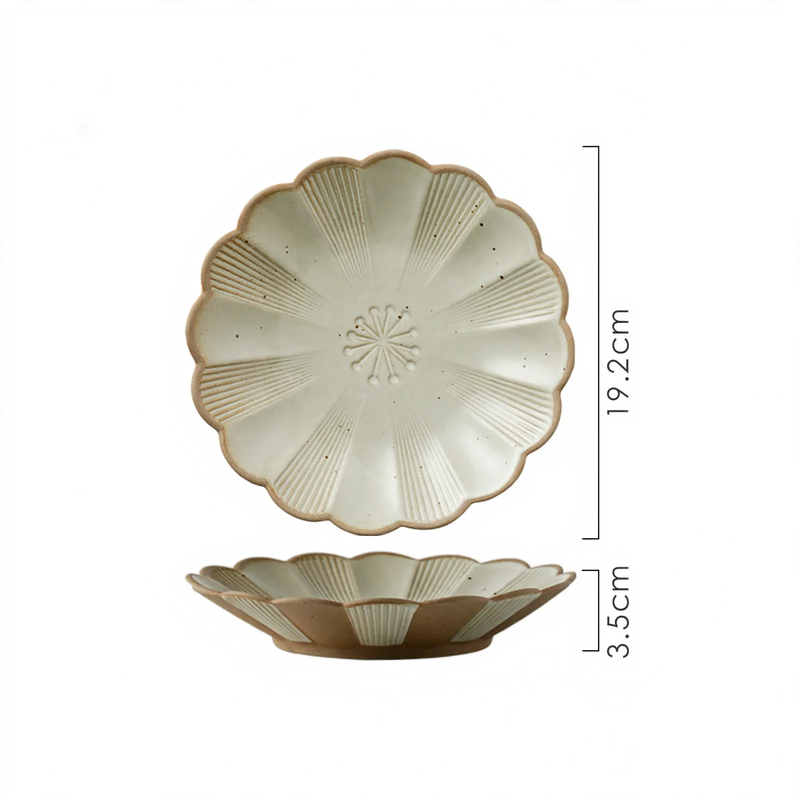 Vajilla de porcelana con borde dorado de diseño elegante