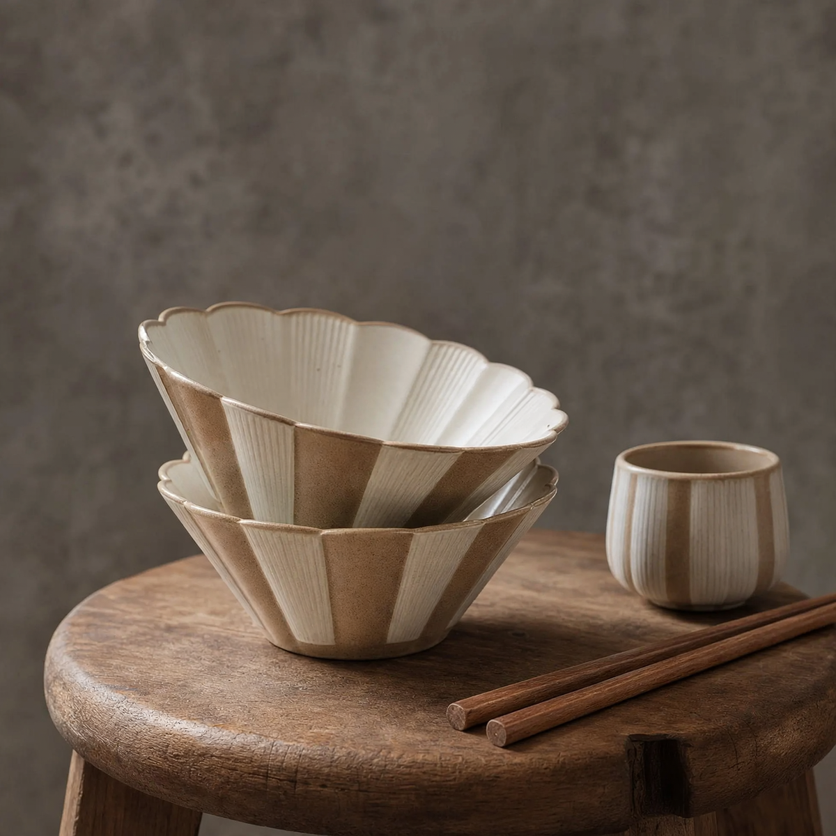 Vajilla de porcelana con borde dorado de diseño elegante