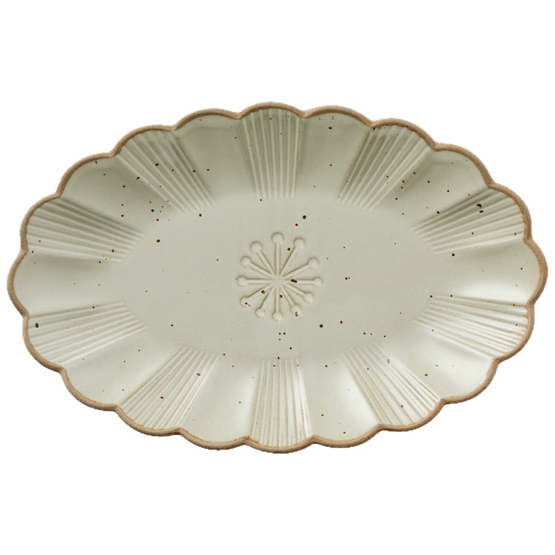 Vajilla de porcelana con borde dorado de diseño elegante