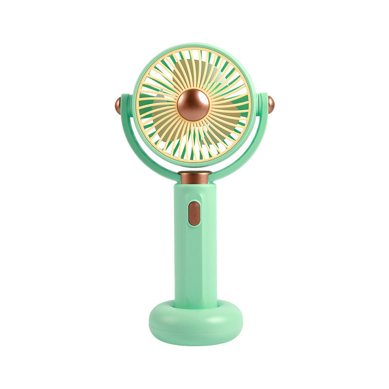 Ventilador de mano portátil para mujer con diseño ergonómico
