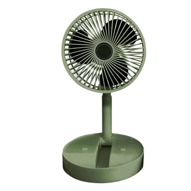 Ventilador de mesa con diseño telescópico, portátil y silencioso
