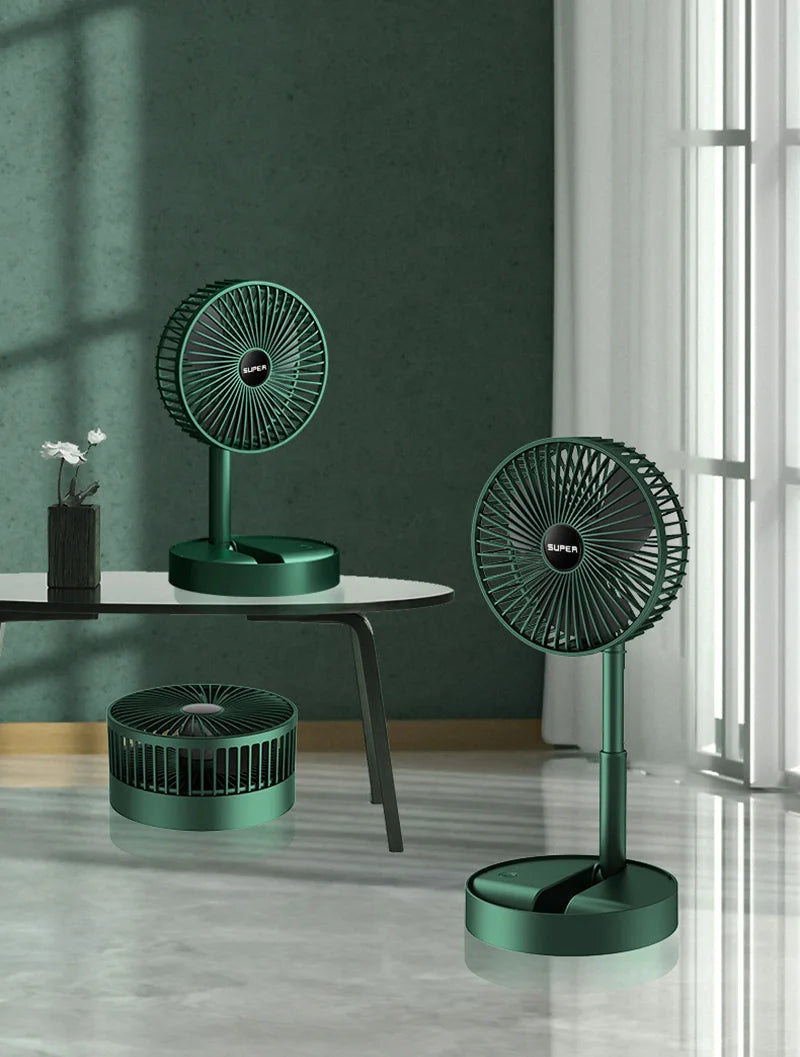 Ventilador de mesa plegable USB con potente flujo de aire