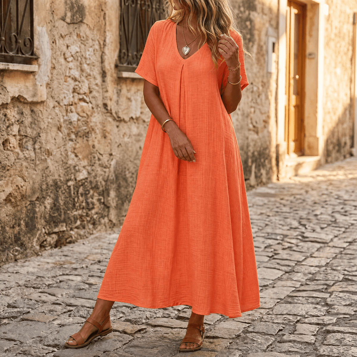 Vestido de verano fresco para mujer