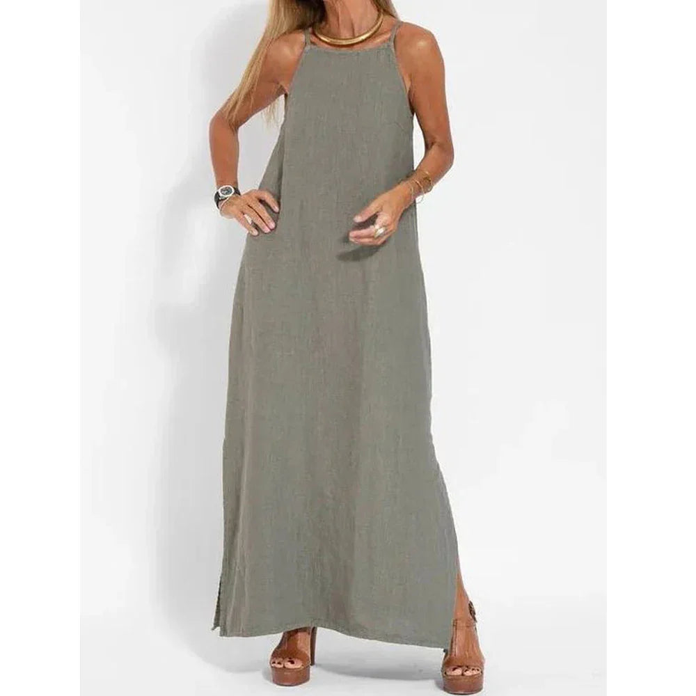 Vestido elegante con aberturas