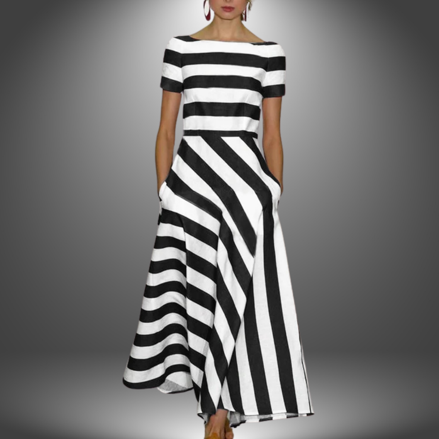 Vestido maxi elegante corte en A para cualquier ocasión