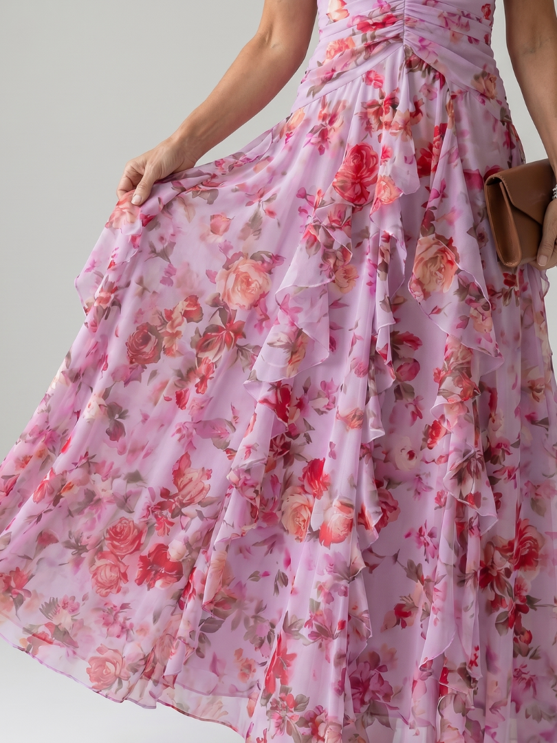 Vestido maxi para mujer con cuello halter