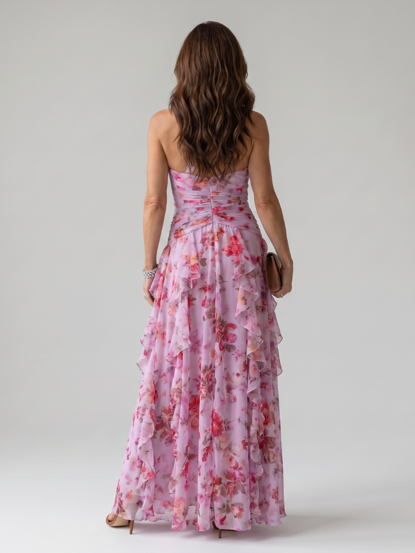Vestido maxi para mujer con cuello halter