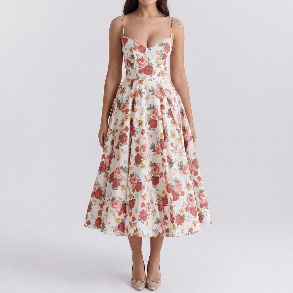 Vestido Midi Corsetería