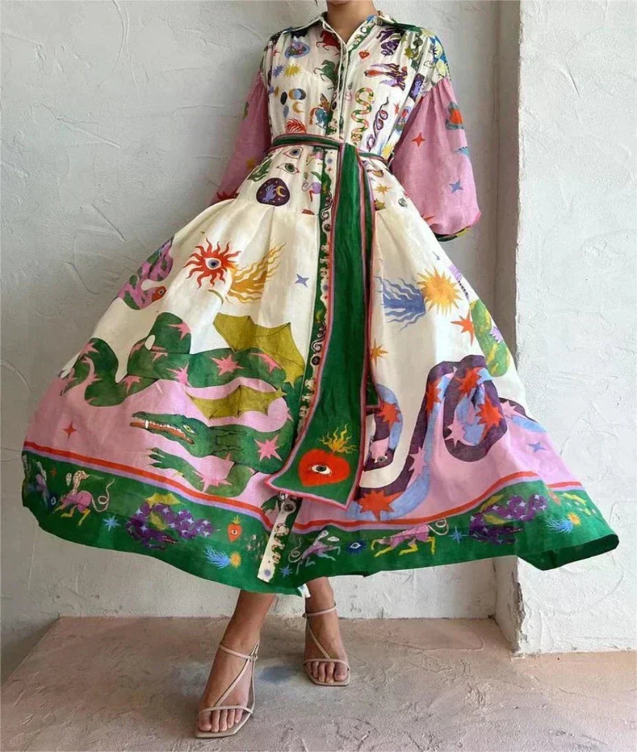 Vestido voluminoso elegante para cualquier ocasión