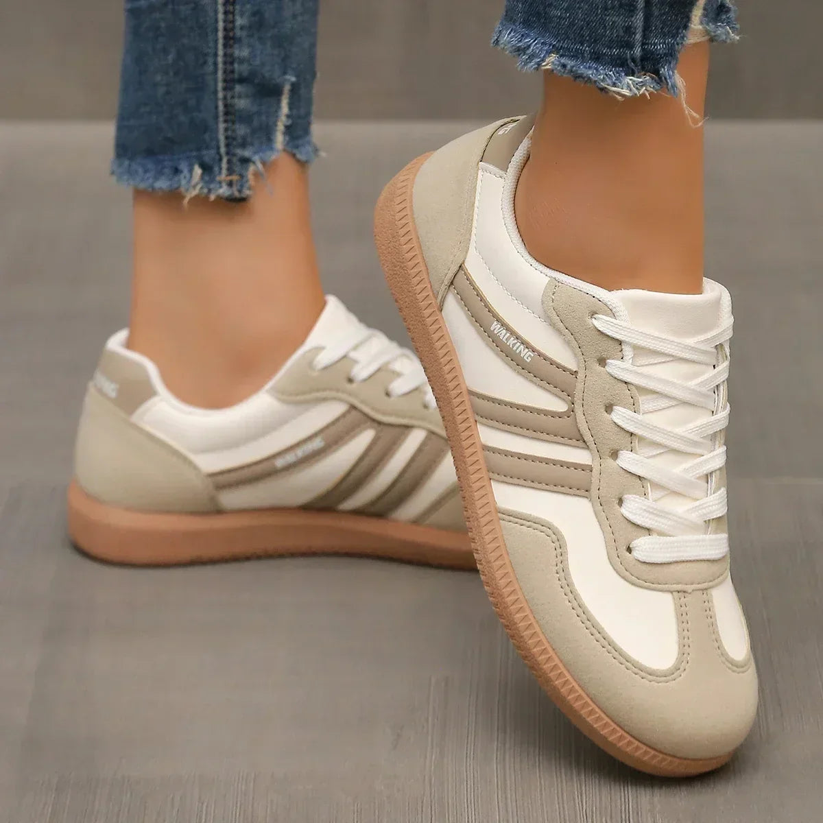 Zapatillas de caminar para mujer con soporte para el arco plantar