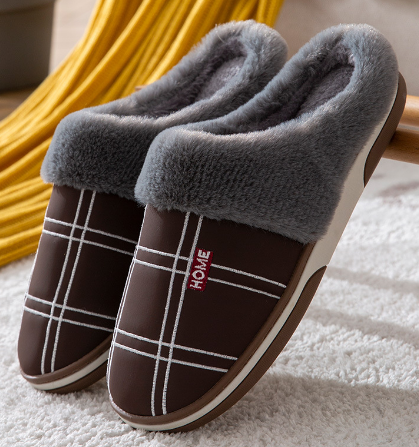 Zapatillas de estar por casa cálidas y elegantes para hombre