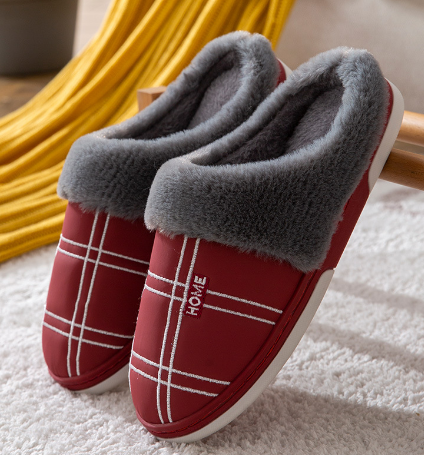 Zapatillas de estar por casa cálidas y elegantes para hombre