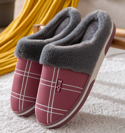 Zapatillas de estar por casa cálidas y elegantes para hombre